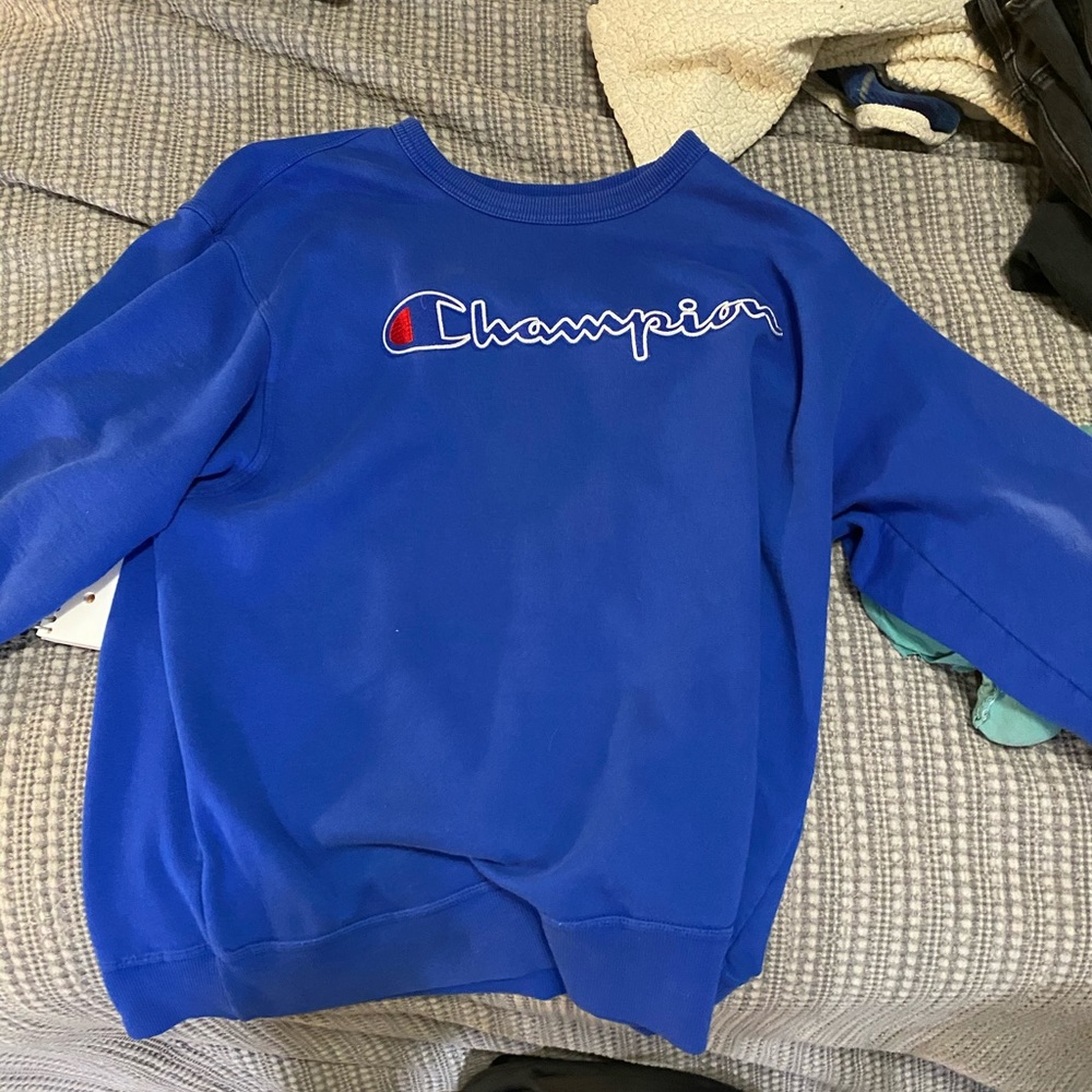Blue Champion sweatshirt